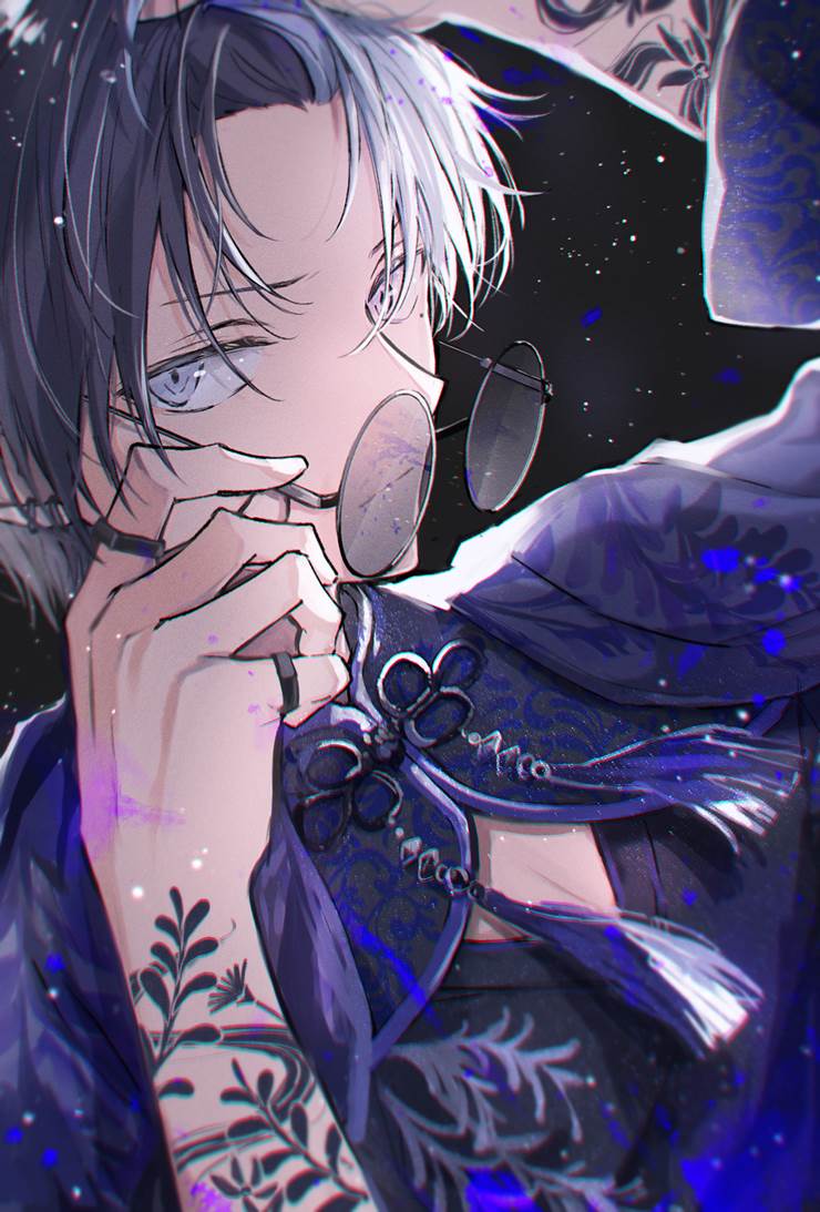 Project Sekai, Project Sekai, Aoyagi Toya, round glasses, tattoo