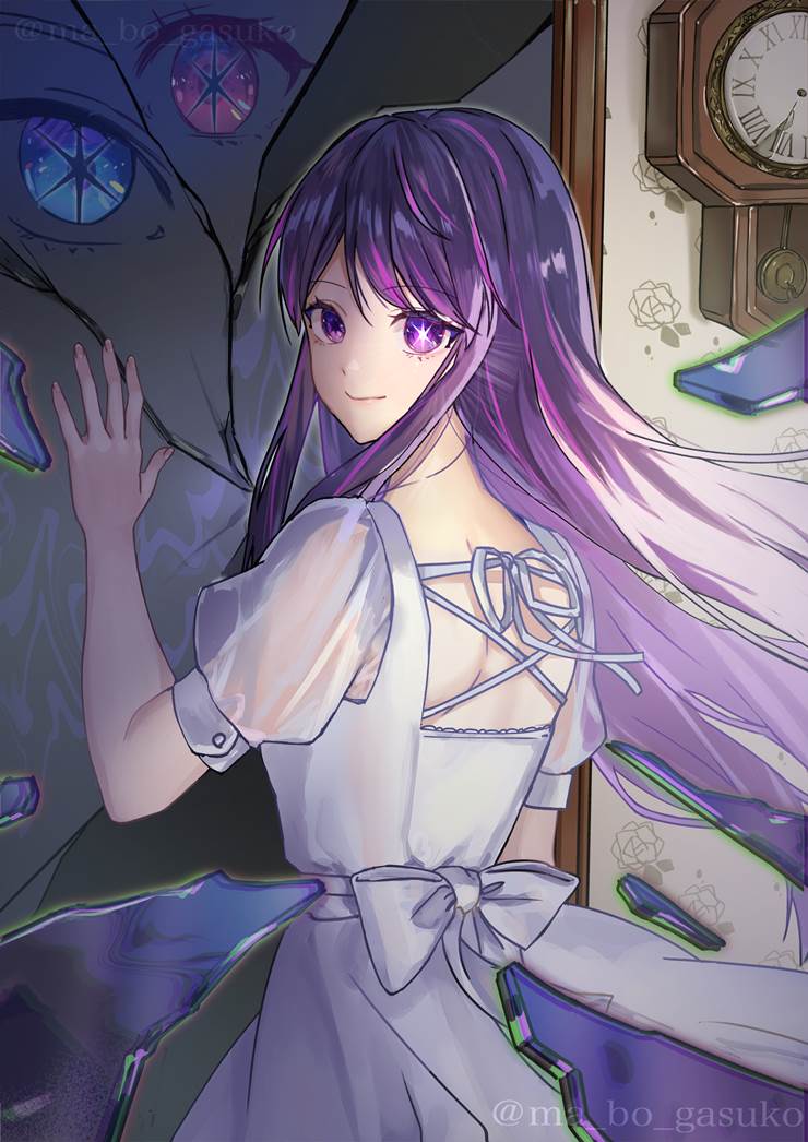 white dress, 插画, Ruby Hoshino, 我推的孩子, 星野家（我推的孩子）