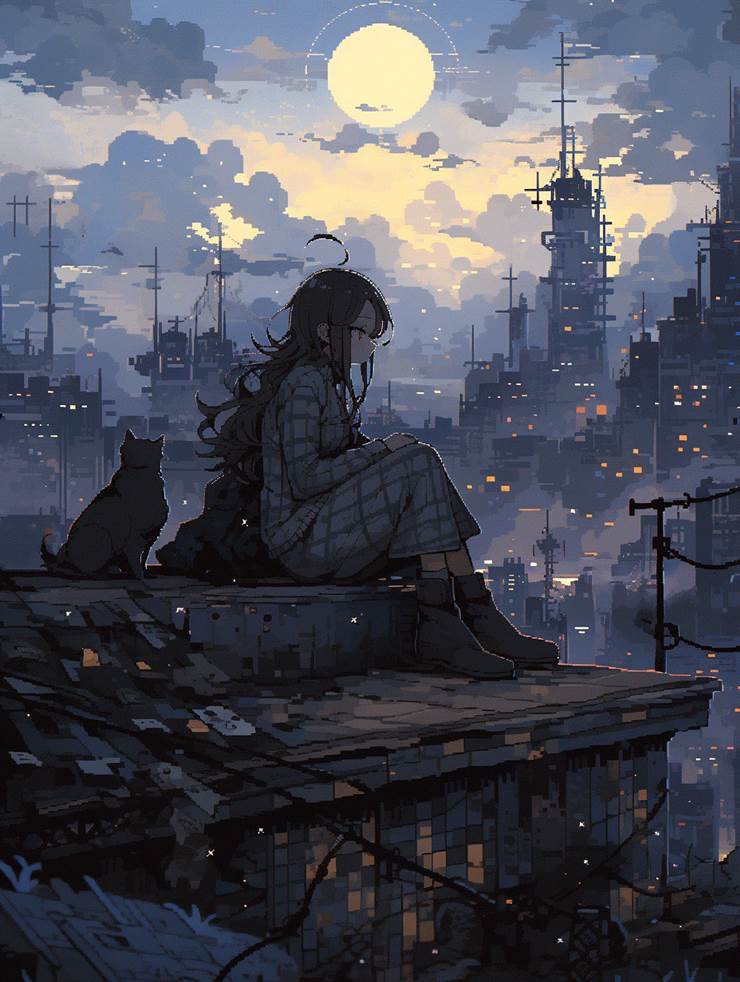 background, 女孩子, AI-Generated, ai绘图