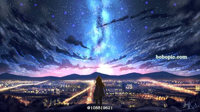 夜景,幻想,星,星空,风景图片