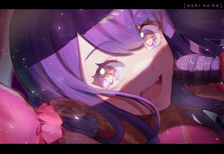 girl, beautiful girl, Hoshino family (Oshi no Ko), Ruby Hoshino, Oshi no Ko 100+ bookmarks