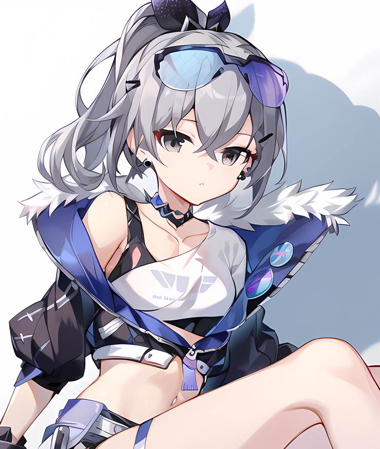 魅惑的大腿, 魅惑的乳沟, 贫乳, flat chest, Silver Wolf, 银狼（星穹铁道）, Bronya Zaychik, Honkai: Star Rail, Honkai: Star Rail, 崩坏：星穹铁道