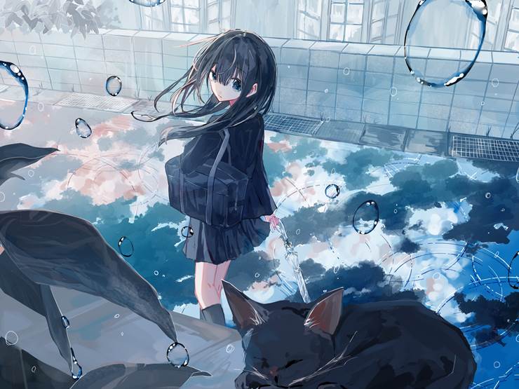 青春疼痛文学女主角的感觉_P站画师夏眠作品集精选_ID81852718