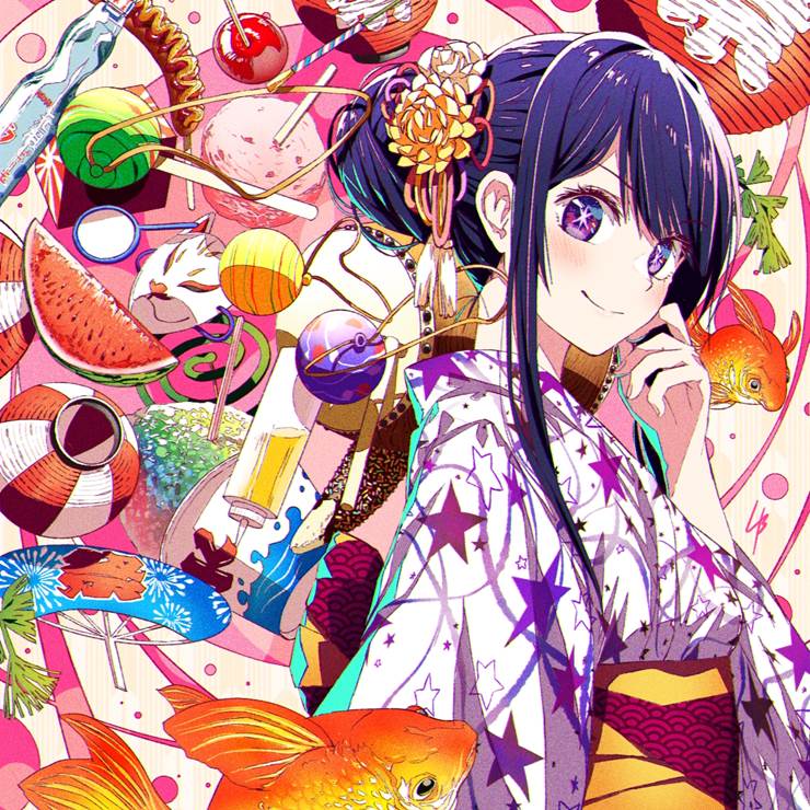 我推的孩子, Oshi no Ko 1000+ bookmarks, festival, yukata, 金鱼