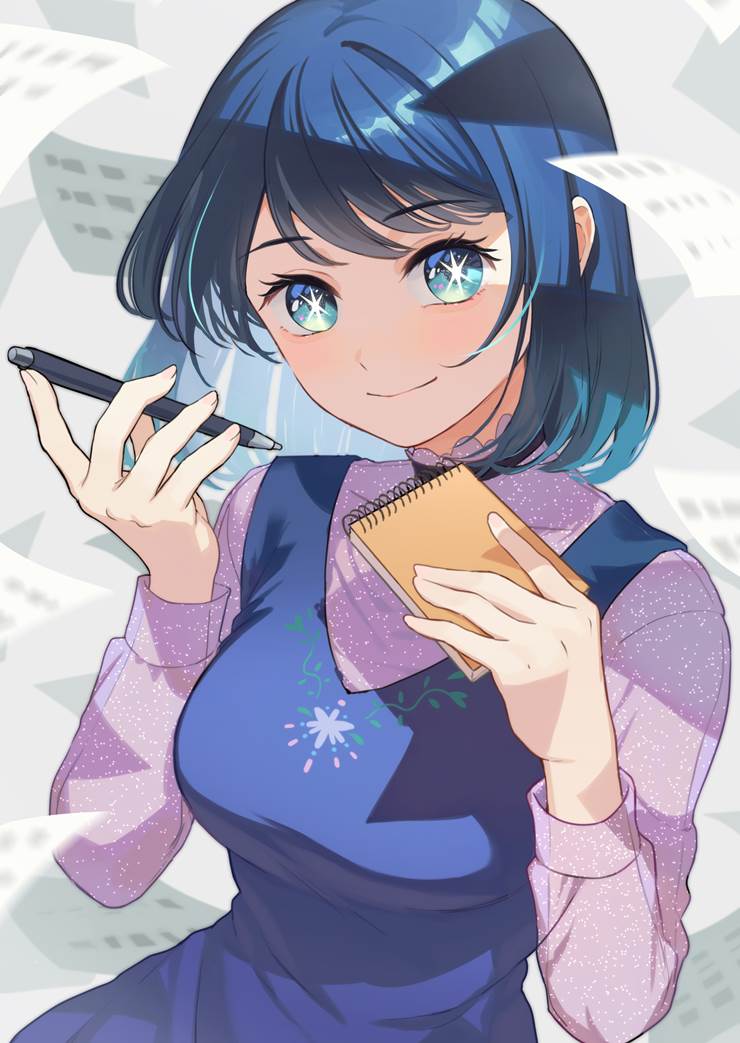我推的孩子|插画师ふるかわ乐的黑川茜插画图片