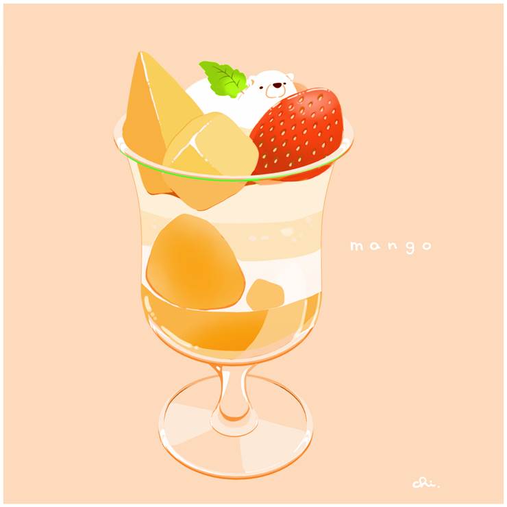 original, inside a glass, original 1000+ bookmarks, parfait