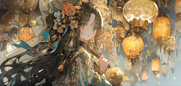 奇幻, AI 画作, 女孩子, young girl, 和风