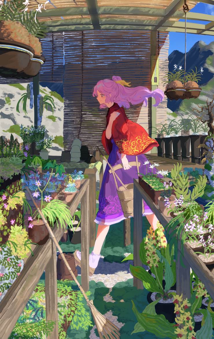 Touhou Project, Touhou, Sannyo Komakusa, Touhou Project 1000+ bookmarks, plant
