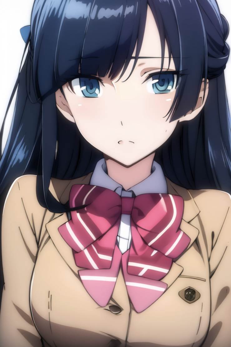 Saki Rukino, Valvrave, large breasts, 女孩子, beautiful girl, uniform, widow