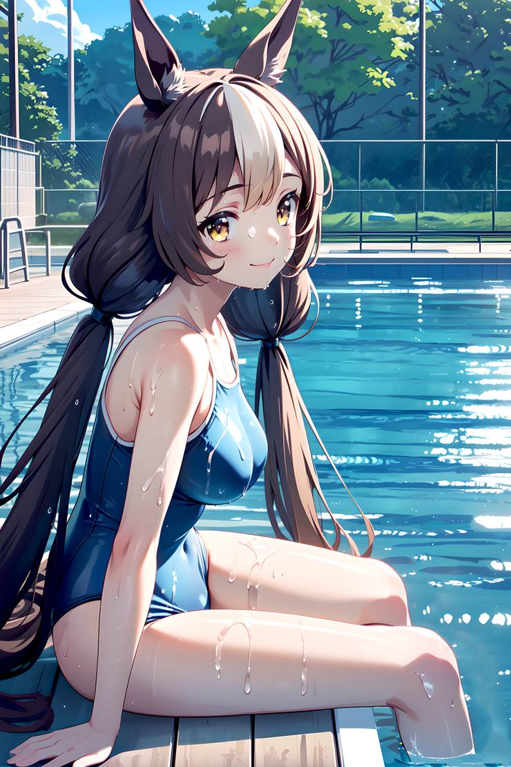 赛马娘Pretty Derby, 马娘, 也文摄辉（赛马娘）, 学校泳装, 学生泳衣, 泳装