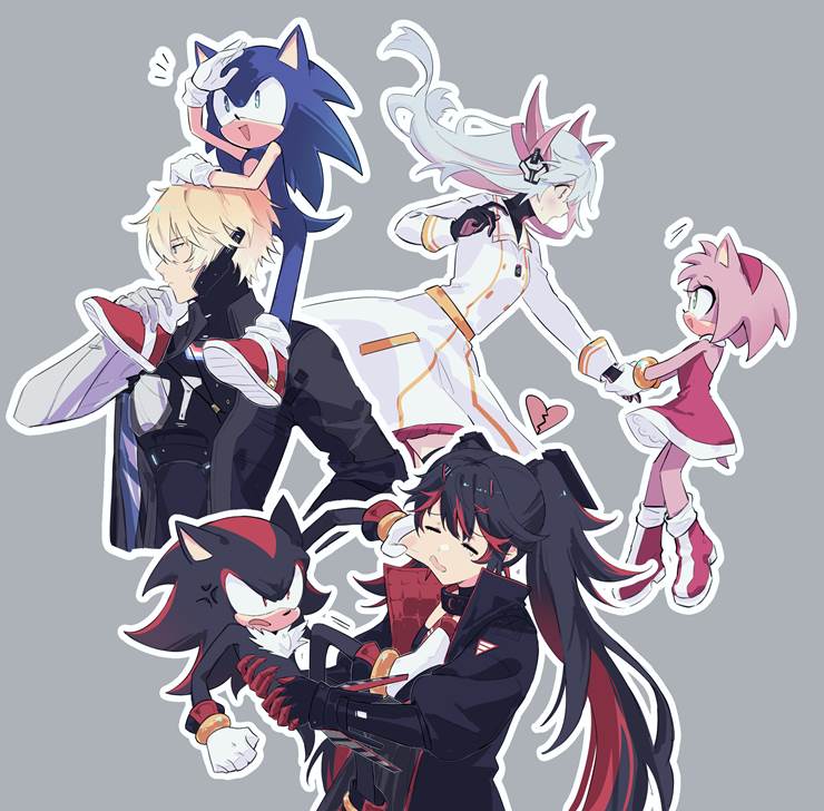 Punishing: Gray Raven, 战双帕弥什, Lucia, Liv, 索尼克, 艾咪·罗斯, Shadow, 战双帕弥什500收藏