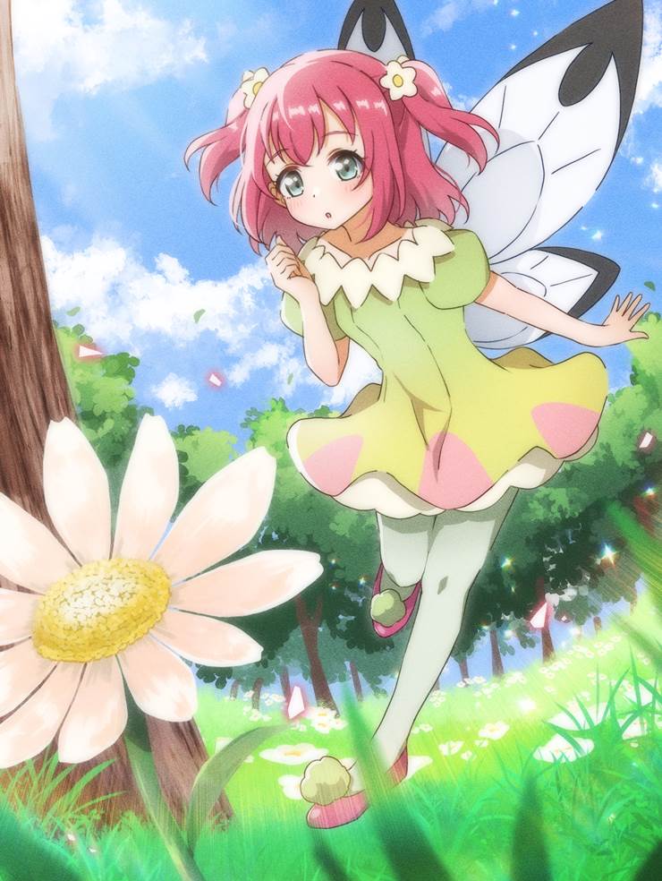 Love Live!, LoveLive! Sunshine!!, 黑泽露比, Genjitsu no Yohane, Ruby (Phantom Sun Johane), fairy, flower, Lovelive100收藏, Flower Fairies