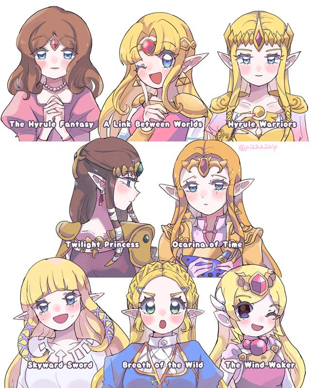 塞尔达传说, 塞尔达公主, 众神的三角力量2, Hyrule Warriors, twilight princess, 时之笛, skyward sword, 旷野之息, The Wind Waker, 塞尔达传说500收藏