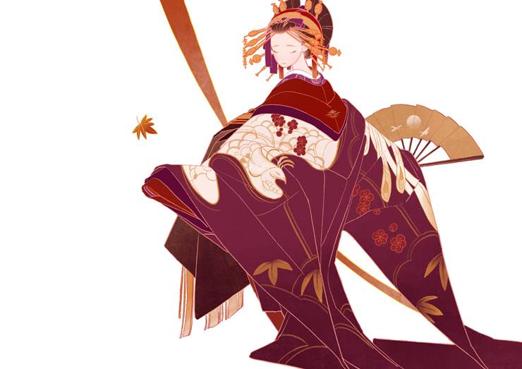 和风, 原创, 和服, 女孩子, oiran, Yuujo, Original 500+ bookmarks