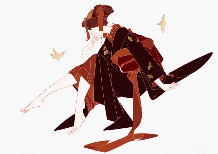 和风, 原创, 和服, 女孩子, Original 300+ bookmarks