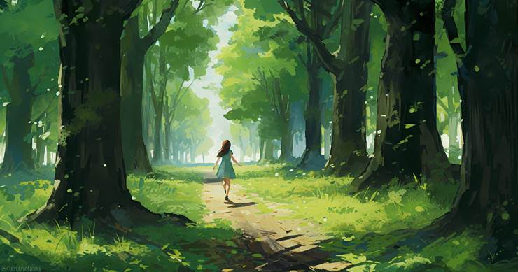 风景, background, scenery, nature, forest, forest, green