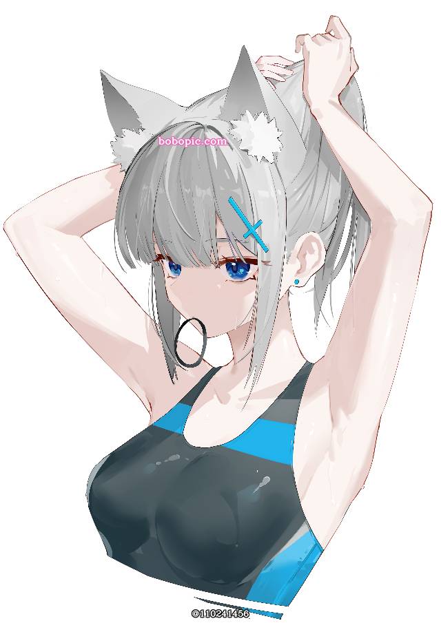 一张蔚蓝档案,竞技泳装绘画图片