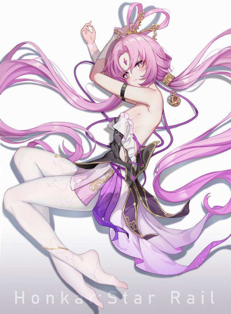 Honkai Impact, Honkai: Star Rail, Honkai: Star Rail, Fu Xuan, White silk pantyhose, 崩坏：星穹铁道1000收藏
