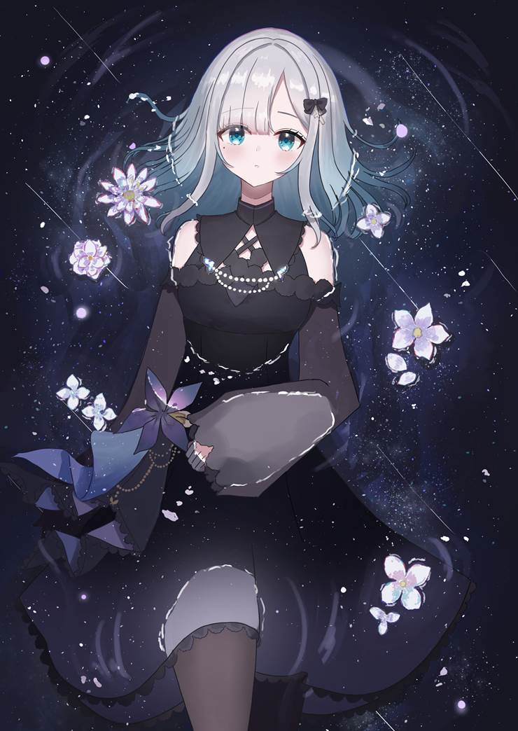 Sumire Kaga, Virtual eSports Project, 虚拟主播, star, water surface, 女孩子