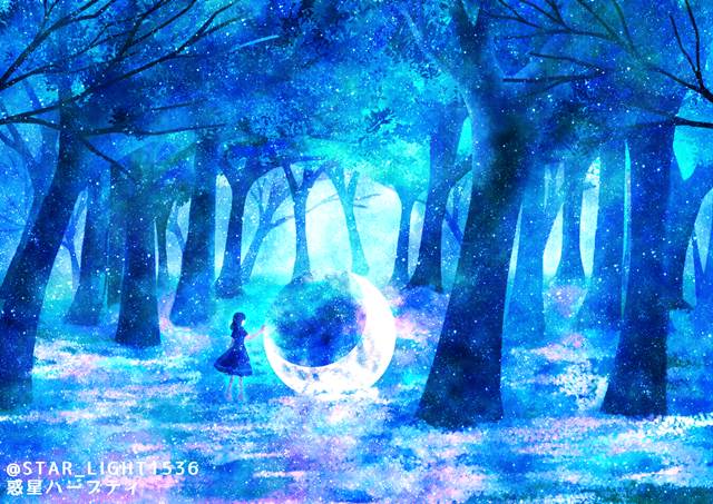 插画, 原创, 女孩子, Mikazuki, forest, 风景