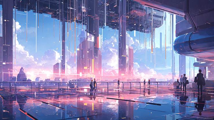 风景, scenery, background, sky, 云, 奇幻