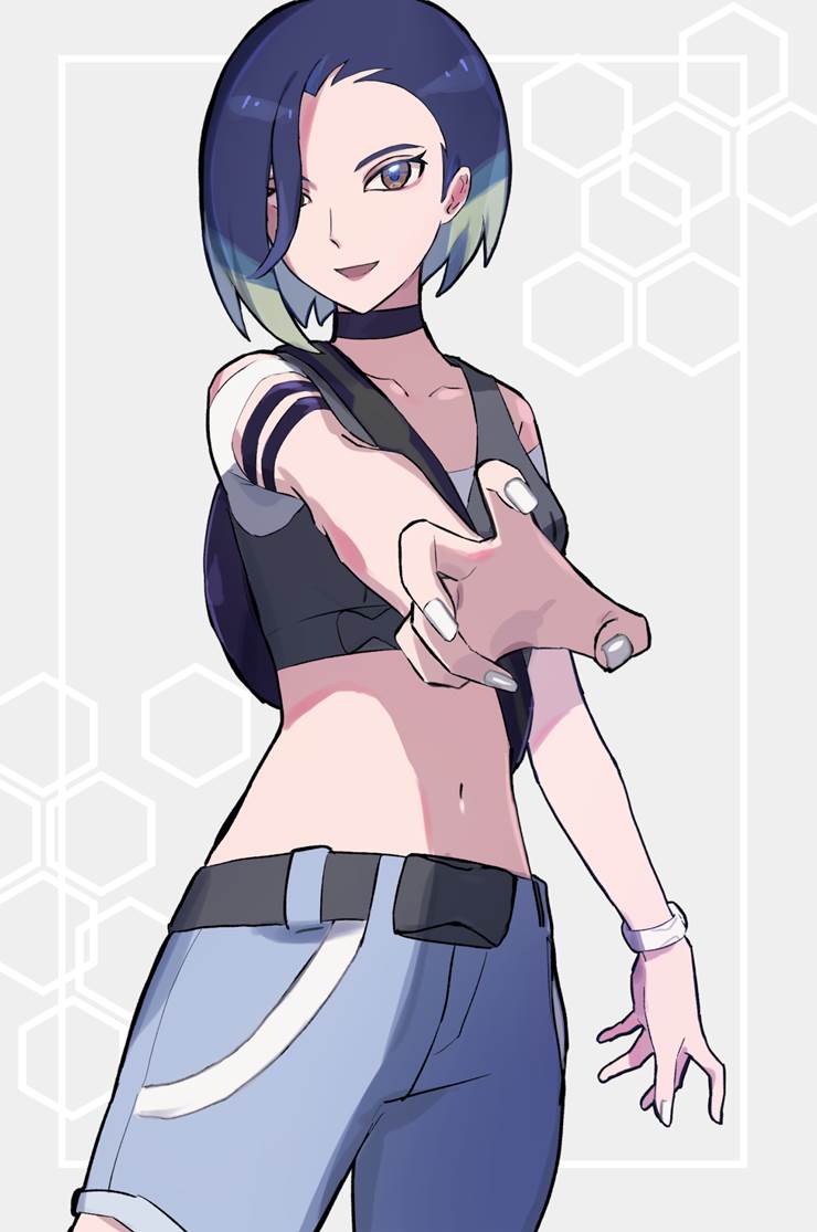Perrin (Pokemon), Pokémon Scarlet & Violet, midriff, navel, Sazare