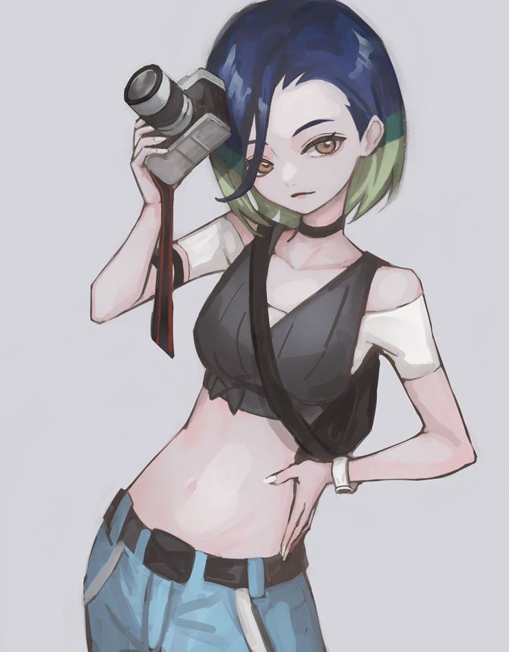 Pokémon Scarlet & Violet, Perrin (Pokemon), Sazare, midriff, navel