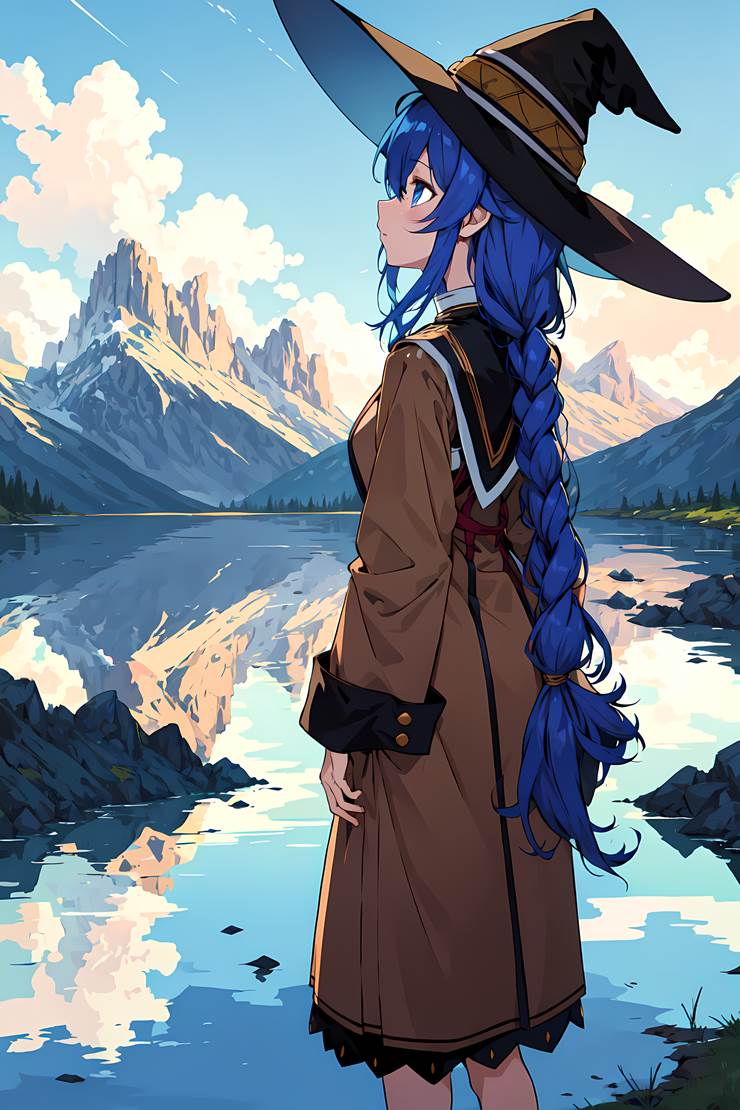 洛琪希·米格路迪亚, 洛琪希, Mushoku Tensei, mountain, nature, lake