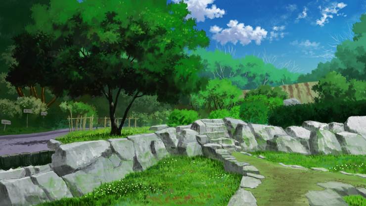 background, 风景, 原创, nature, 树, forest, crag, grass, sky, 云