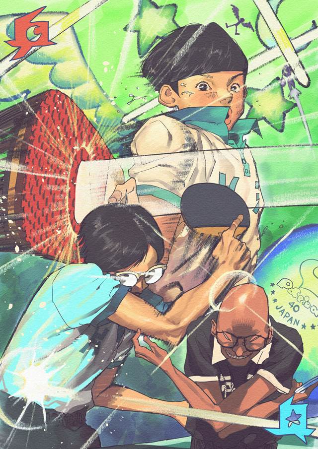 漫画改《乒乓》同人壁纸图片，写作乒乓，读作人生