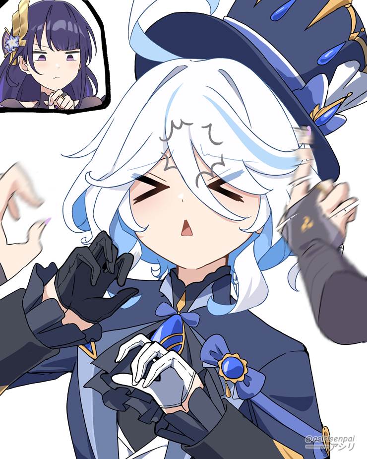 Genshin Impact, Raiden Shogun, raiden, Raiden Ei, Raiden Shogun (Genshin Impact), 芙宁娜, 芙宁娜（原神）