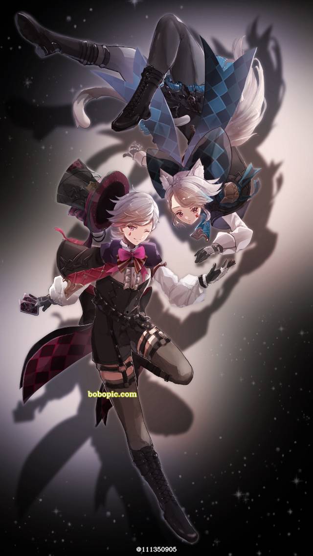 一张原神,莉奈特,Lynette,林尼,琳妮特,Lyney绘画图片