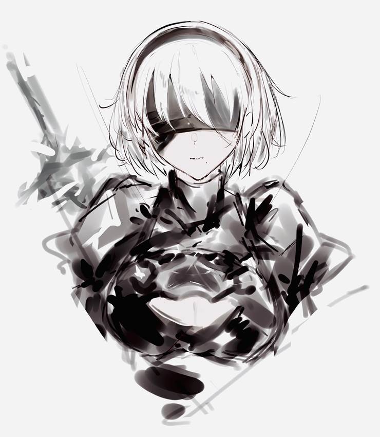 2B,NieR:Automata|Pixiv东方Project图片 | BoBoPic