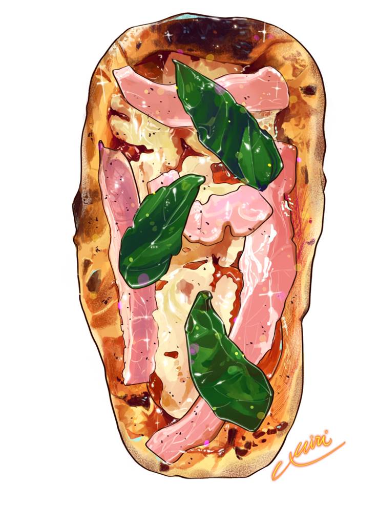 披萨|插画师さいとう的比萨插画图片