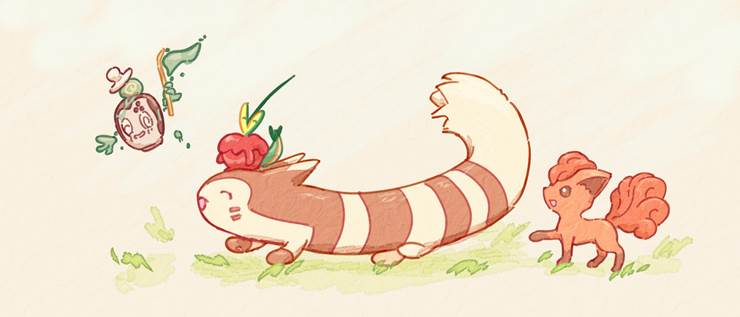 精灵宝可梦, 大尾立, 宝可梦朱紫, Pokemon Scarlet/Violet: The Hidden Treasure of Area Zero, 碧之假面, Poltchageist, Dipplin, 六尾