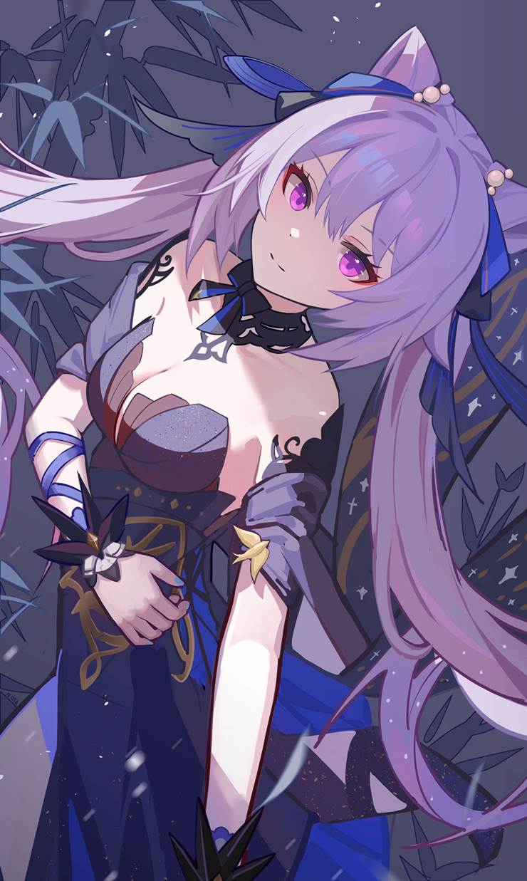 girl, young girl, Genshin Impact, 100 Day Challenge, illustration, Keqing, fan work, Genshin Impact 1000+ bookmarks