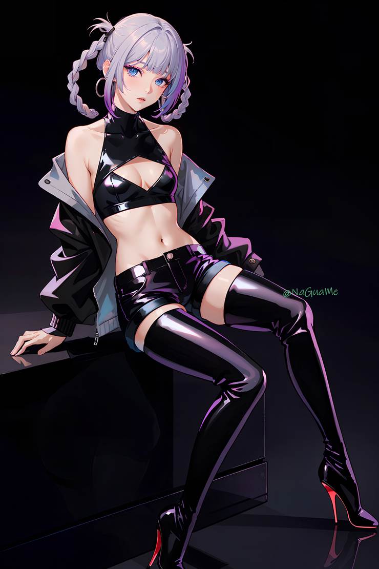 长筒靴, 靴子, 魅惑的大腿, 绝对领域, Nazuna Nanakusa, Call of the Night