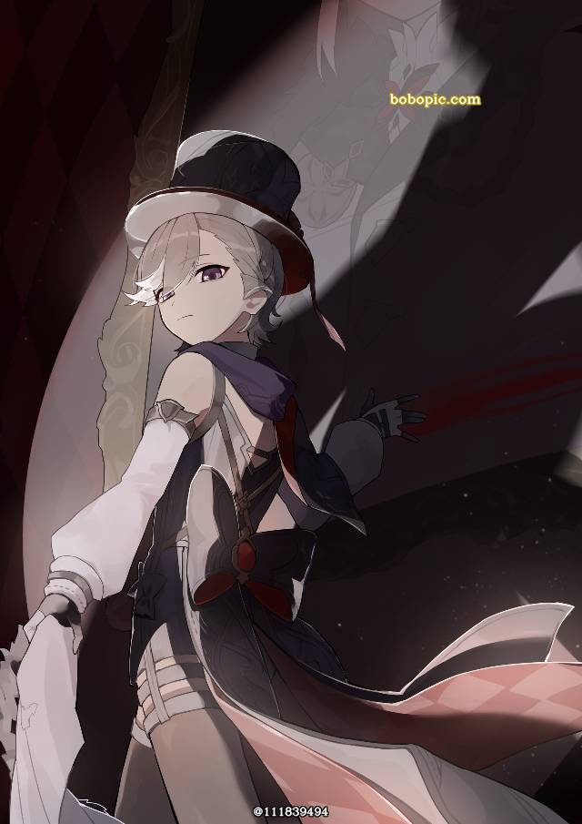 一张原神,林尼,lyney,genshinimpact绘画图片