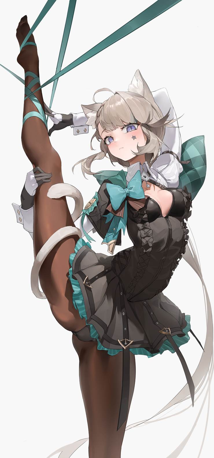 Genshin Impact, 琳妮特（原神）, 魅惑的大腿, 站立一字马, 露内裤, 原神10000收藏