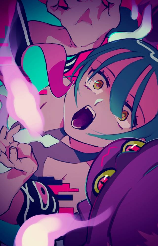 一张初音未来,梦妖魔,宝可梦初音,ProjectVOLTAGE,魔术师绘画图片