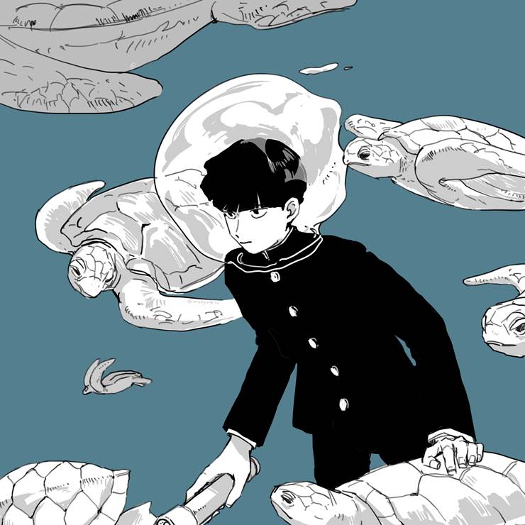 一张灵能百分百绘画图片