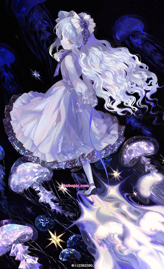 一张海蜇,水母绘画图片