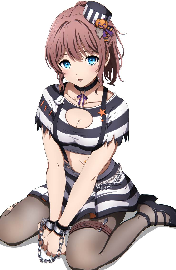 BanG Dream!, 山吹沙绫, 马尾, 手铐, anime coloring, 裤袜, BanG Dream! 1000+ bookmarks