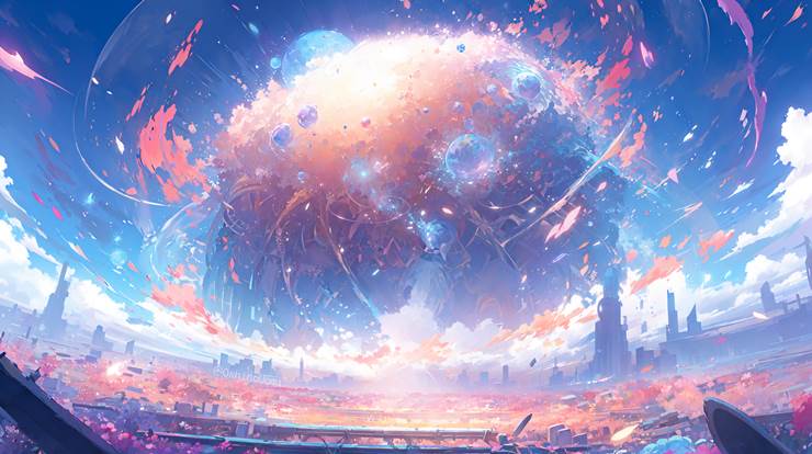 风景, scenery, background, sky, 云, fantasy