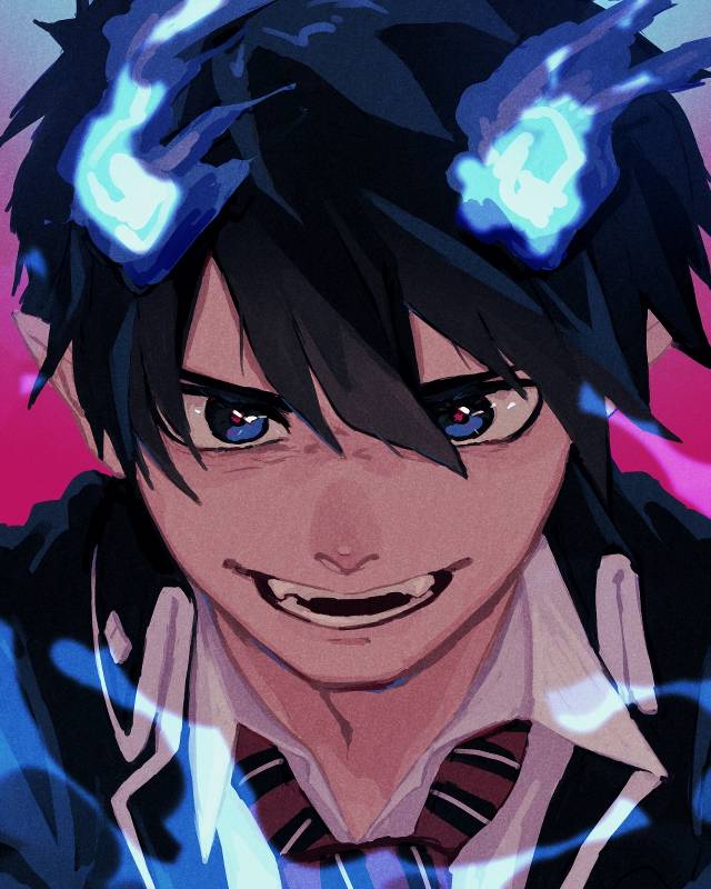 一张青之除魔师,青之驱魔师,奥村燐绘画图片