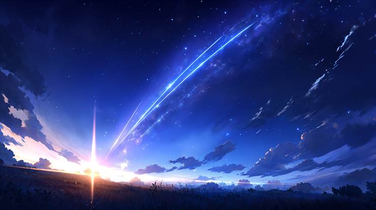 风景, scenery, background, sky, star, starry sky, night