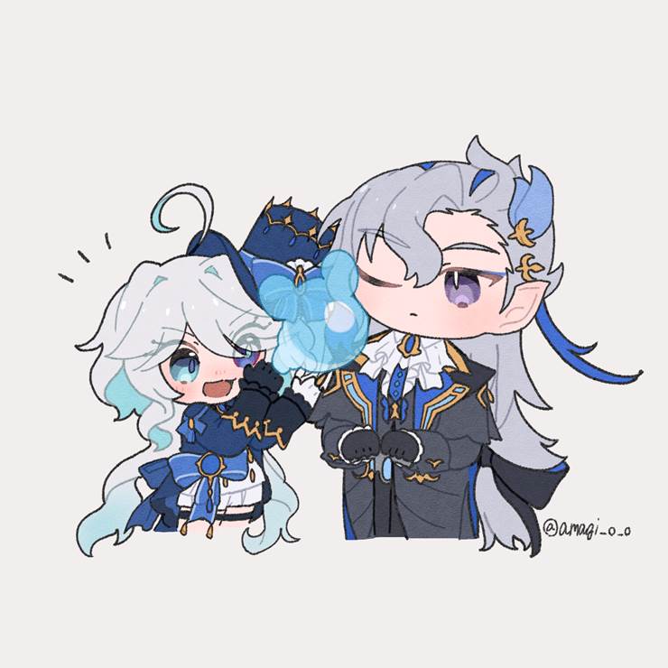 Genshin Impact, 那维莱特, 芙宁娜, Neuvillette/Furina, 原神500收藏