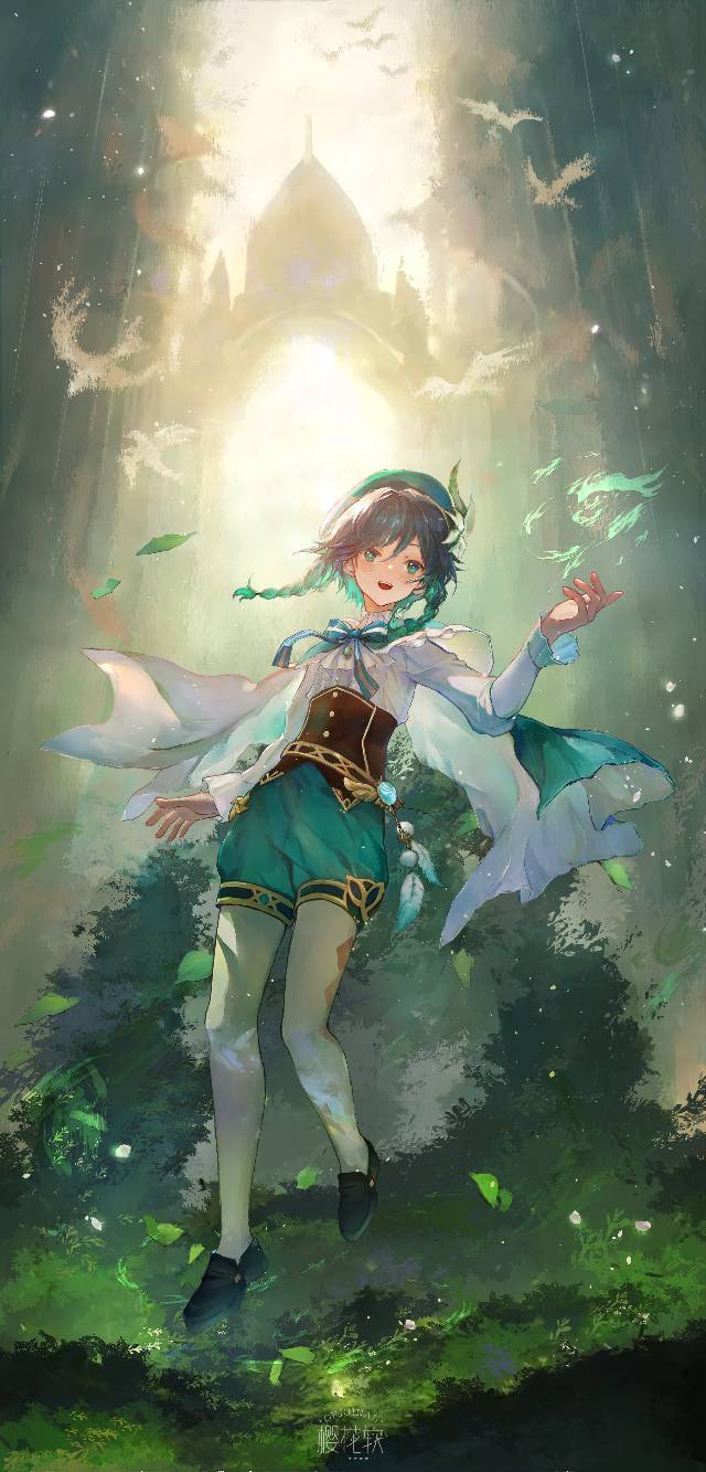 Genshin Impact, Genshin Impact doujin, Venti, 二次创作, 原神500收藏