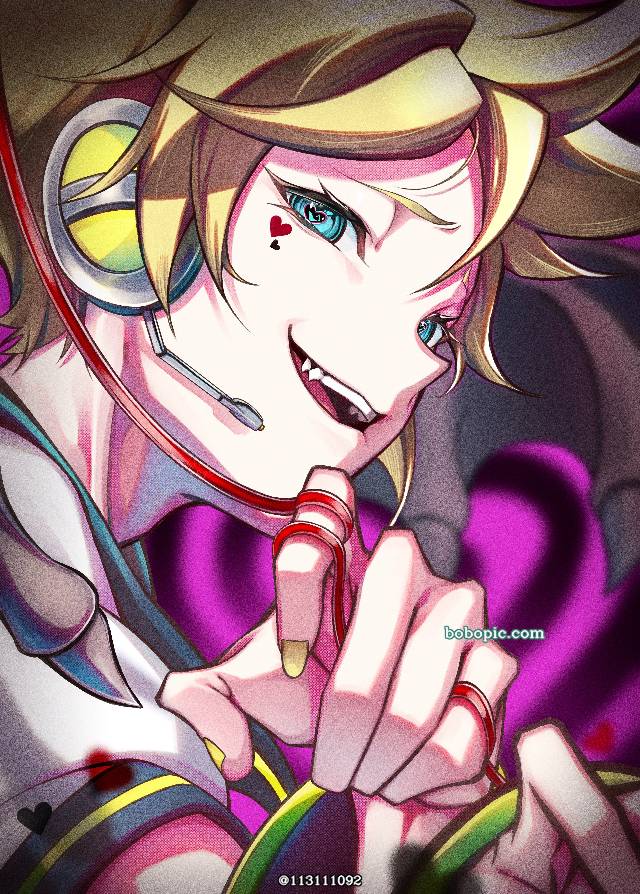 一张镜音连绘画图片