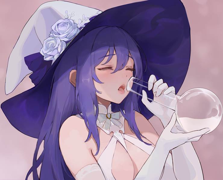 witch, 长手套, flask